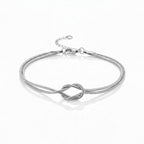 Bracelet Chaîne Serpent Nouée – Acier Inoxydable
