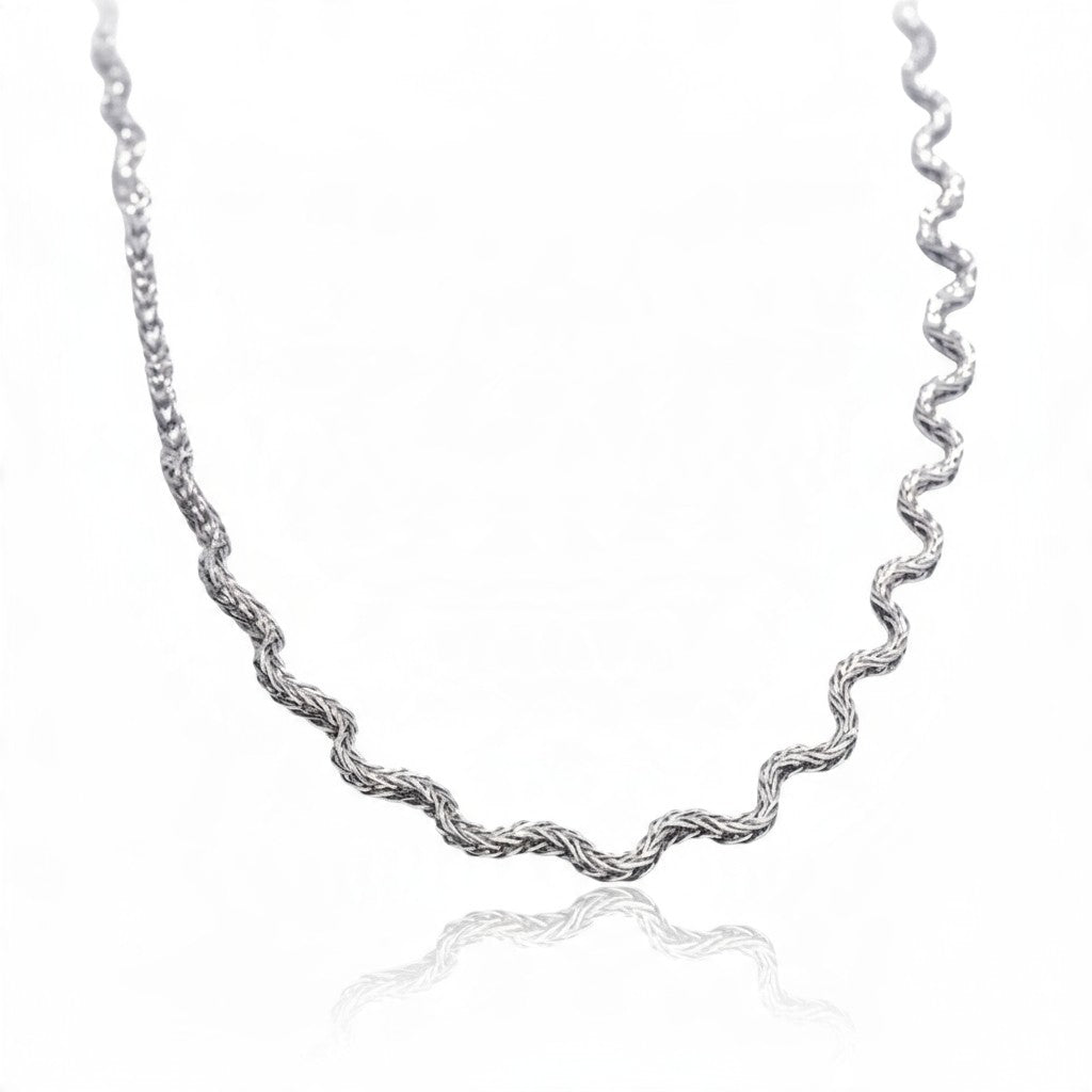 Collier Chaîne Acier & Plaqué Or – Bijou Tendance Femme