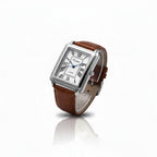 Montre Homme Quartz – Bracelet Cuir & Chiffres Romains
