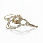 Montre Femme à Quartz – Boitier Rond Décoré | Bracelet Alliage Doré ou Argenté