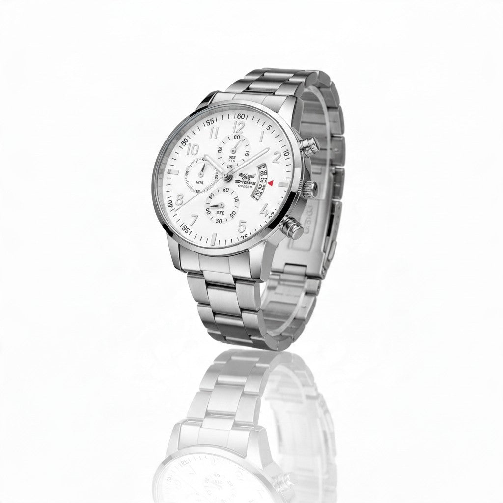Montre Homme Quartz – Cadran Calendrier, Style Business