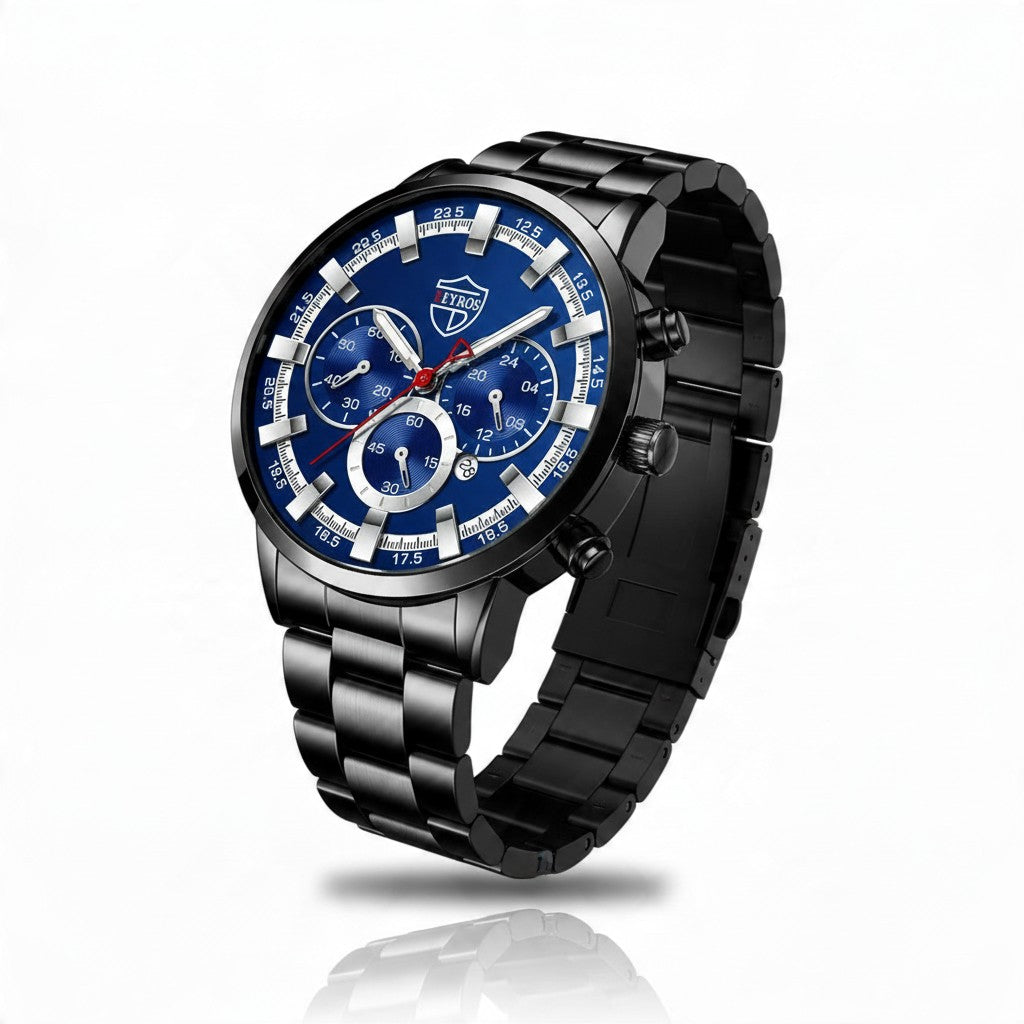Montre Homme Quartz – Bracelet Acier Inoxydable