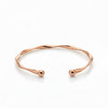 Bracelet Jonc Torsadé | Argent, Or & Rose