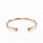 Bracelet Jonc Torsadé | Argent, Or & Rose