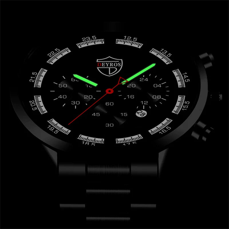Montre Homme Quartz – Bracelet Acier Inoxydable