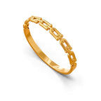 Bracelet Manchette Large Doré — Acier Inoxydable