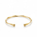 Bracelet Jonc Torsadé | Argent, Or & Rose
