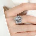Bague Ajustable Plaquée Or 18k — Acier Inoxydable