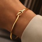 Bracelet Manchette Torsadé Vintage – Acier Inoxydable