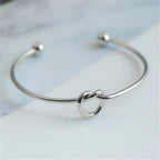 Bracelet Manchette Torsadé Vintage – Acier Inoxydable