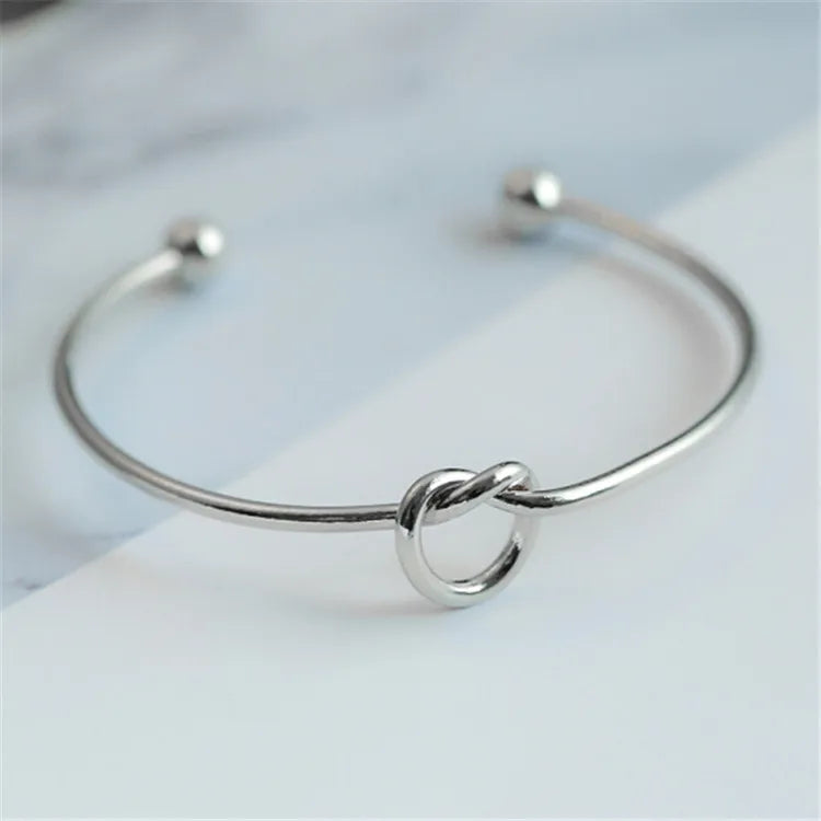 Bracelet Manchette Torsadé Vintage – Acier Inoxydable