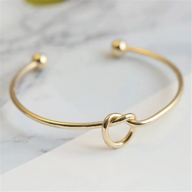 Bracelet Manchette Torsadé Vintage – Acier Inoxydable