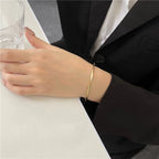 Bracelet Jonc Torsadé | Argent, Or & Rose