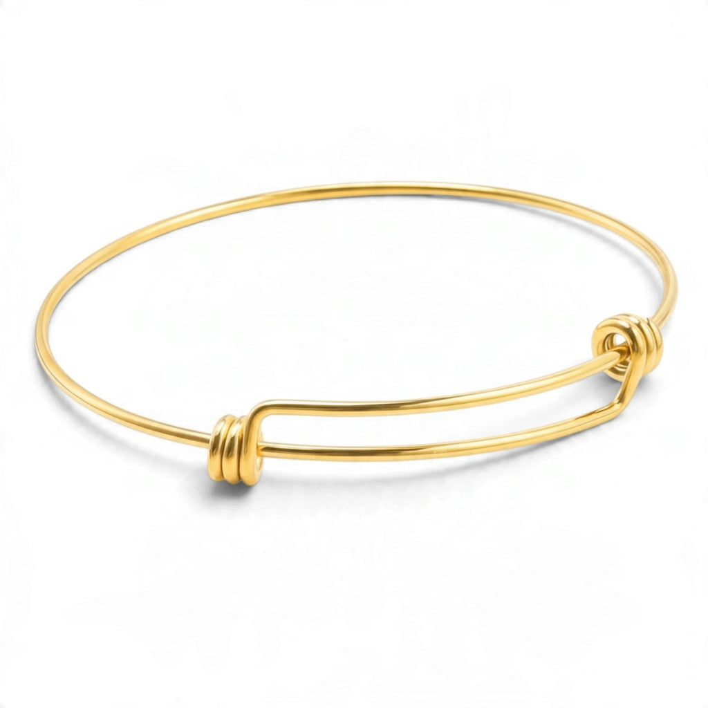 Bracelet Serpent Tendance en Acier Inoxydable — Femme, Ajustable & Doré ou Argenté