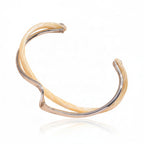 Bracelet Jonc Texturé Effet Métal – Style Coréen Minimaliste | Femme