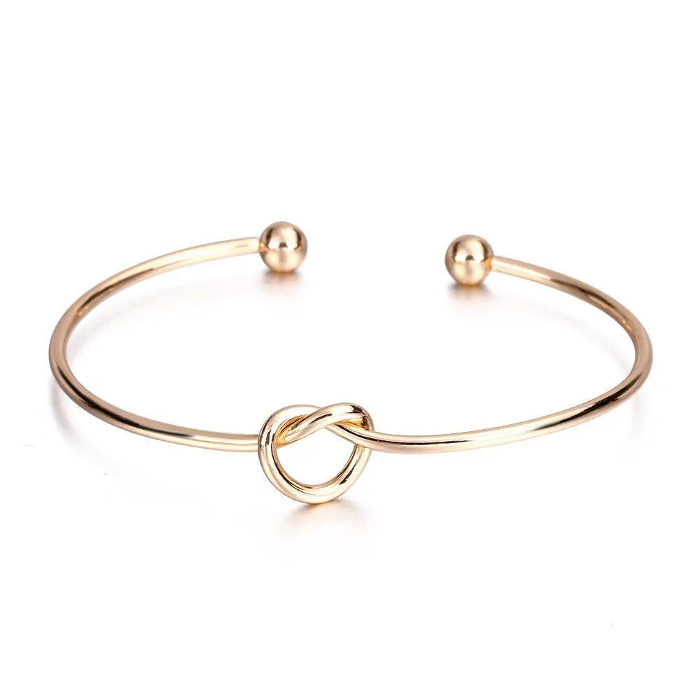 Bracelet Manchette Torsadé Vintage – Acier Inoxydable