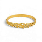 Bracelet Manchette Large Doré — Acier Inoxydable